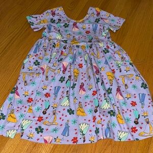 Hanna Andersson Colorful Princess Print Dress size 8